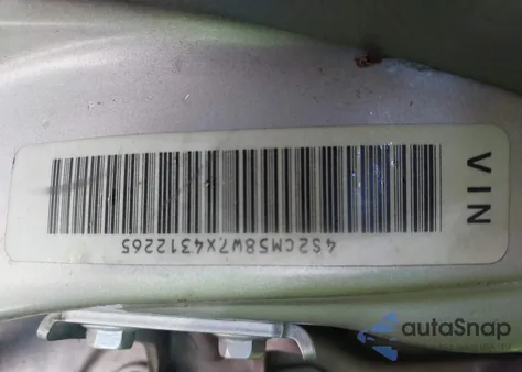 1999 Isuzu Rodeo Ls/Lse/S из США, поврежденный, VIN 4S2CM58W7X4312265